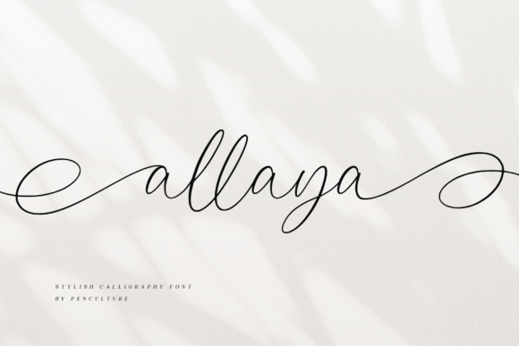 Allaya: A Handwritten Font That Balances Grace and Utility