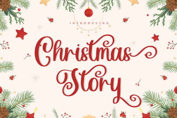 Christmas Story Font: A Romantic Touch for Holiday Creations