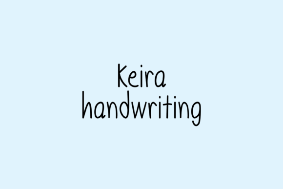 Keira: A Handwritten Font That Feels Like a Smile
