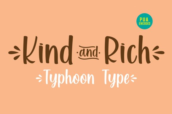 Kind and Rich Font: A Stylish Handwritten Choice
