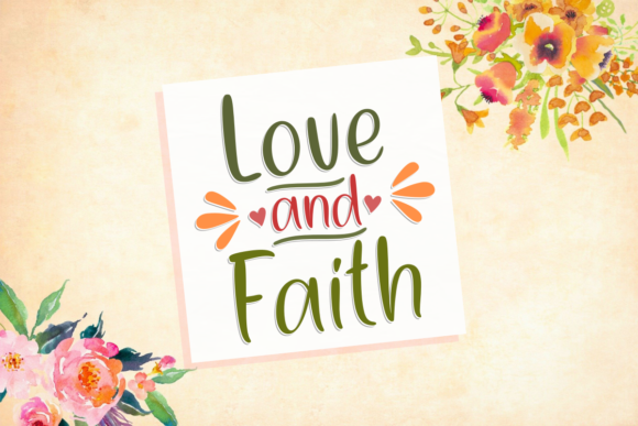 Love and Faith: A Handwritten Font with Heart