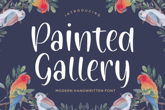 Painted Gallery: A Handwritten Font That Adds Character to Your Projects