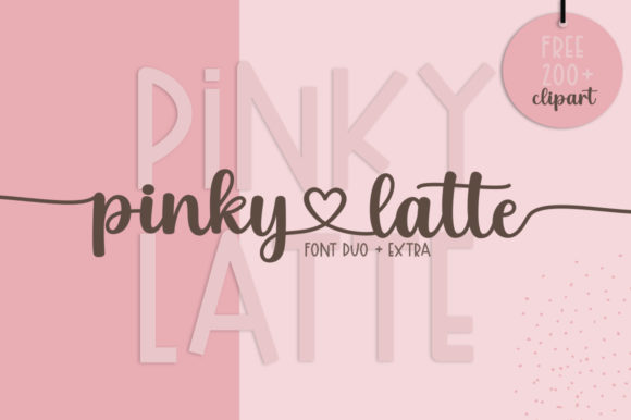 Pinky Latte: The Elegant Handwritten + Sans Serif Duo for Thoughtful Design