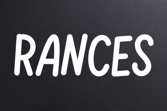 Rances: A Playful Handwritten Sans Serif Font