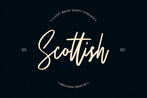 Scottish: A Sweet and Flowing Brushed Handwritten Font