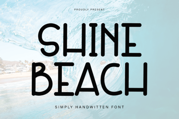 Shine Beach: A Handwritten Font for Coastal Charm