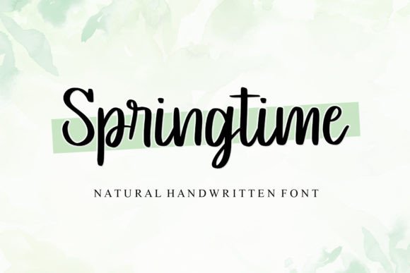 Springtime: A Handwritten Font That Brings Your Designs to Life