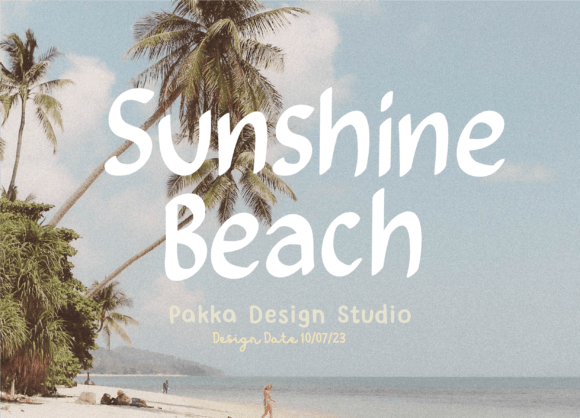 Sunshine Beach: The Playful Marker Pen Font That Captures Real Beach Vibes